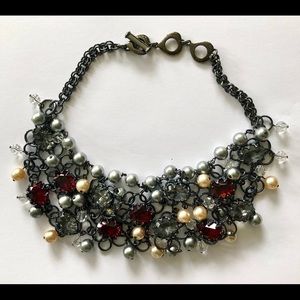 VINTAGE YVES SAINT LAURENT GORGEOUS BIB NECKLACE